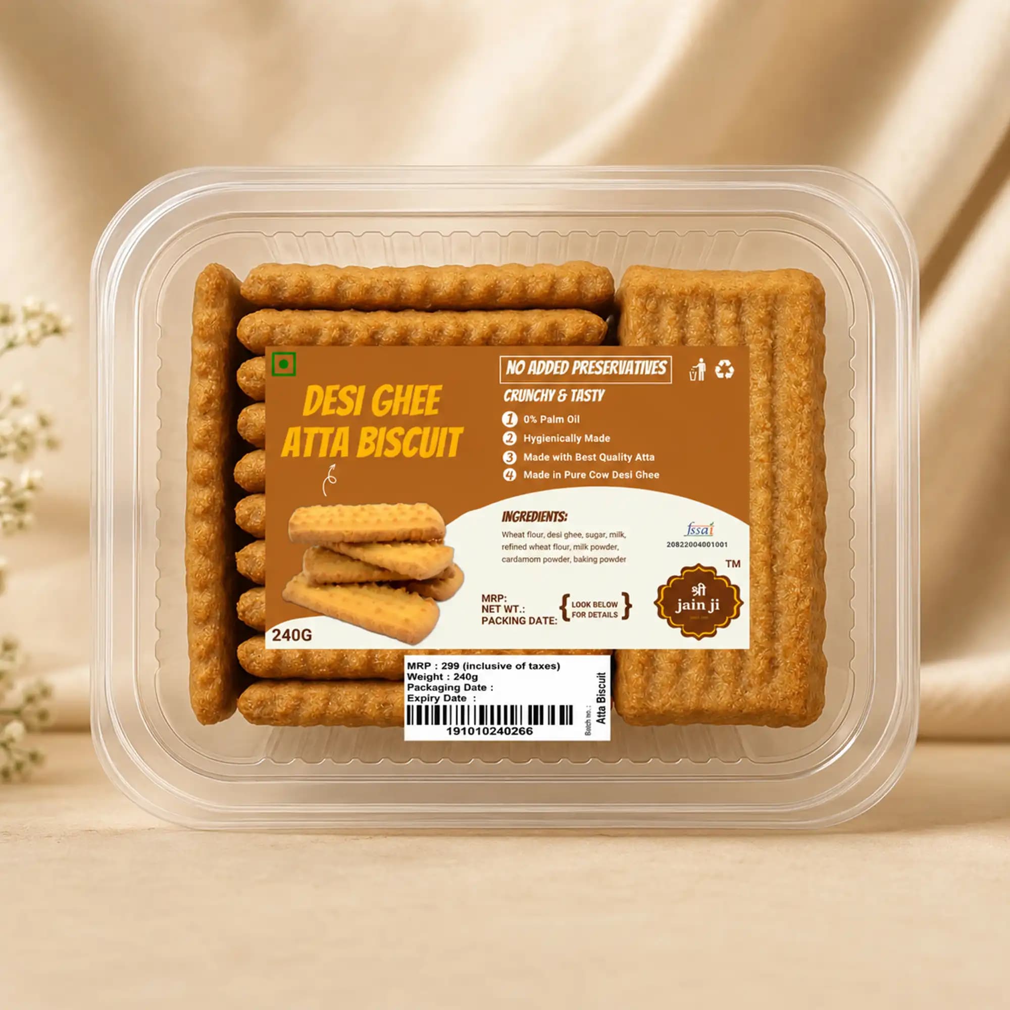 Desi Ghee Atta Biscuit